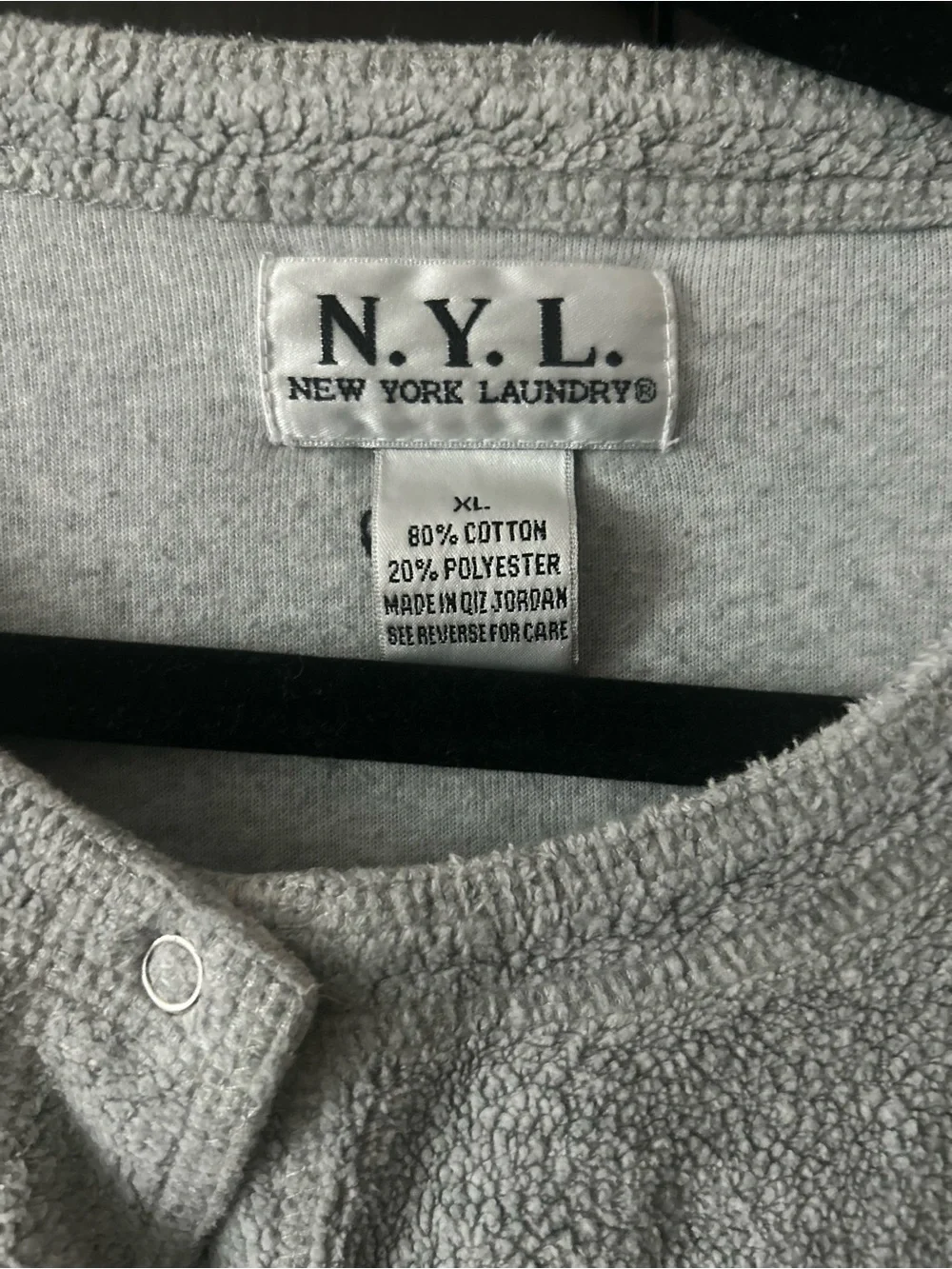 New York Laundry Light Gray s Button Cardigan